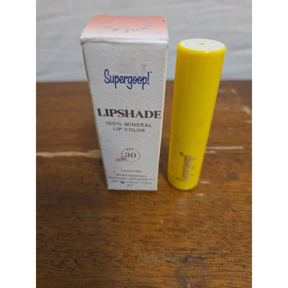 Supergoop! Lipshade 100% Mineral SPF 30 “Lucky ME” Broad Spectrum 0.12OZ NWB
